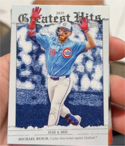2026 Topps Series 1 #GH-27 Michael Busch Greatest Hits — front