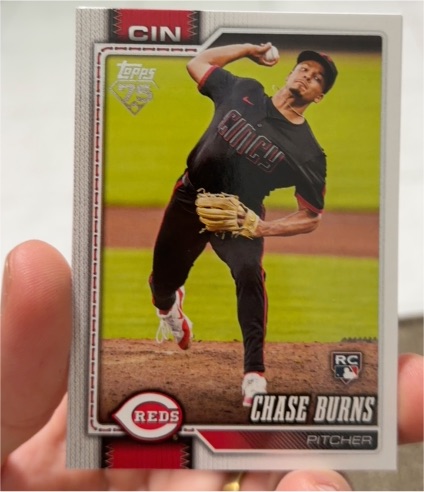 2026 Topps Series 1 #312 Chase Burns — front