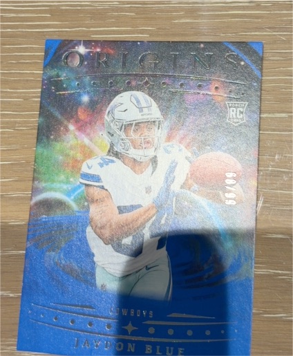 2025 Panini Origins Jaydon Blue Rookie Card — front