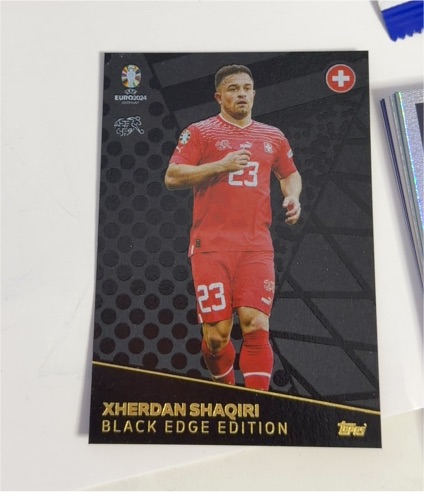 2024 Topps Match Attax Euro 2024 Black Edge Edition #BE9 Xherdan Shaqiri — front