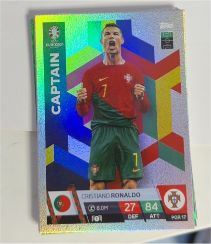 2024 Topps Match Attax Euro #POR 17 Cristiano Ronaldo — front