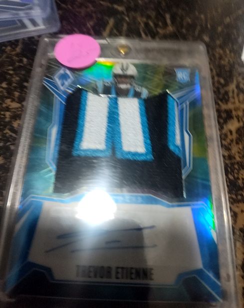 2023 Panini Phoenix Rookie Patch Signatures #RPS-TE Trevor Etienne — front