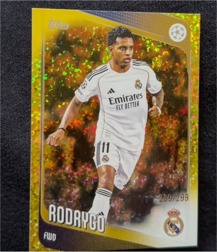 2025-26 Topps UEFA Club Competitions #102 Rodrygo, Real Madrid C.F. — front