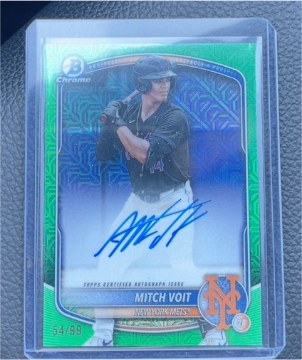 2025 Bowman Chrome #BMA-MV Mitch Voit — front