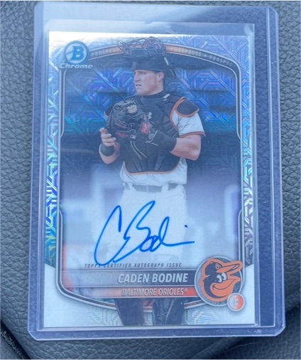 2025 Bowman Chrome #BMA-CB Caden Bodine — front