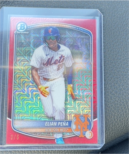 2025 Bowman Draft Chrome #BDC-115 Elian Peña — front