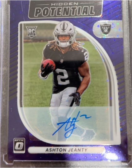 2025 Panini Donruss Optic #5 Ashton Jeanty Hidden Potential Rookie RC — front