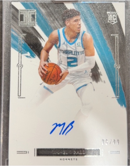 2020-21 Panini Impeccable #93 Miles Bridges RC Auto — front