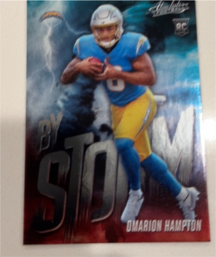 2025 Panini Absolute By Storm #12 Omarion Hampton — front
