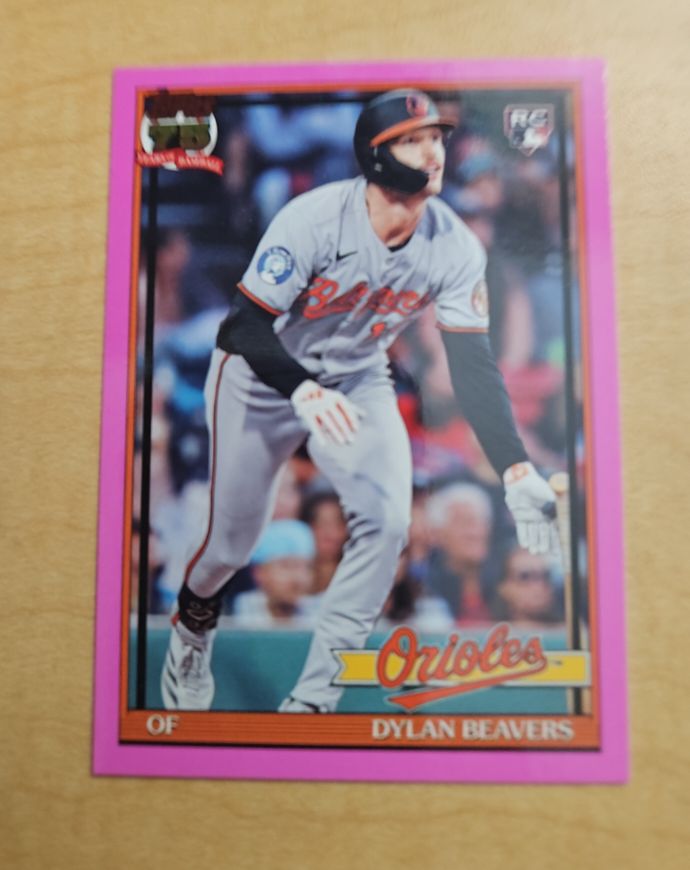 2026 Topps Series 1 #T91-24 Dylan Beavers Rookie 1991 Throwback — front