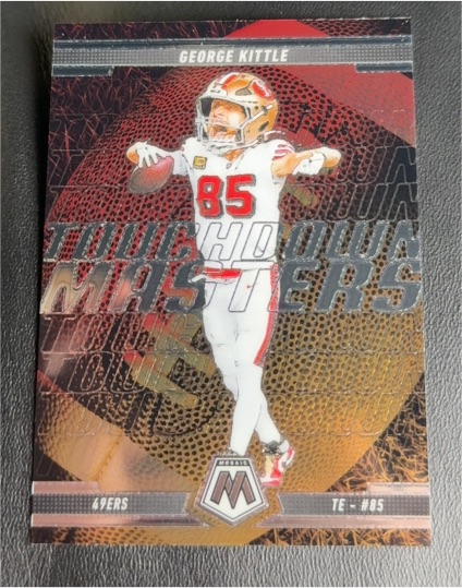 2025 Panini Mosaic #14 George Kittle Touchdown Masters — front