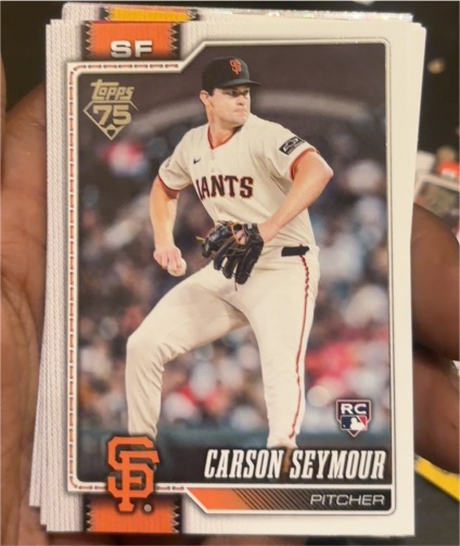 2026 Topps Series 1 #112 Carson Seymour — front