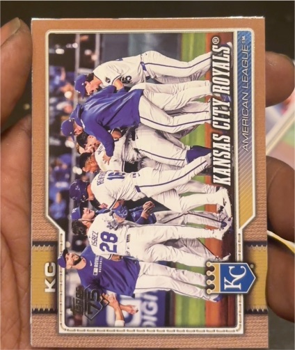 2026 Topps Series 1 #34 Kansas City Royals Team Card — front
