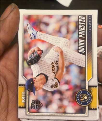 2026 Topps Series 1 #186 Quinn Priester — front