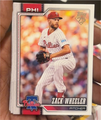 2026 Topps Series 1 #261 Zack Wheeler — front