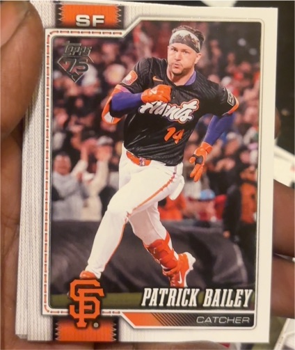 2026 Topps Series 1 #7 Patrick Bailey — front