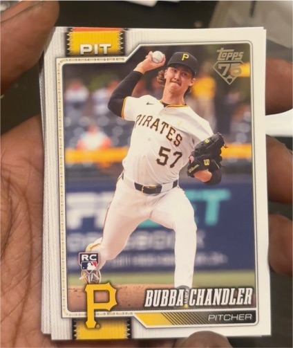 2026 Topps Series 1 #283 Bubba Chandler — front