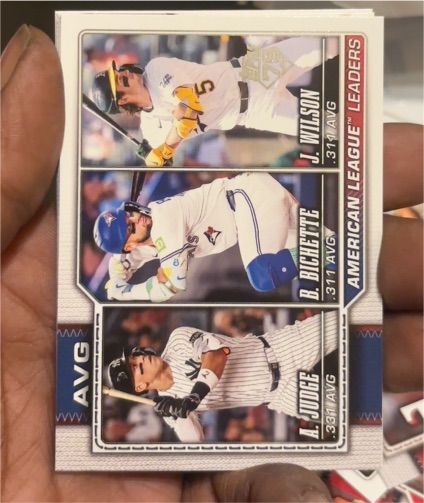 2026 Topps Series 1 #204 Aaron Judge / Bo Bichette / Jacob Wilson — front