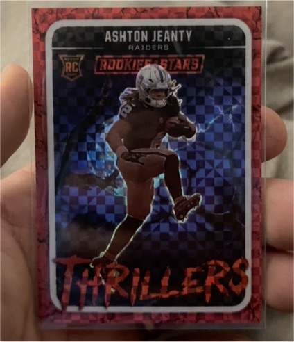 2025 Panini Rookies & Stars #3 Ashton Jeanty Thrillers Red Plaid — front