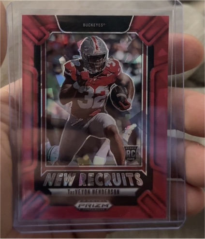 2025 Panini Prizm Draft Picks New Recruits #1 TreVeyon Henderson — front