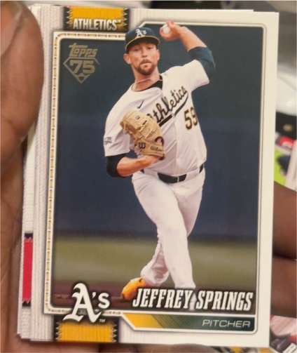 2026 Topps Series 1 #87 Jeffrey Springs — front