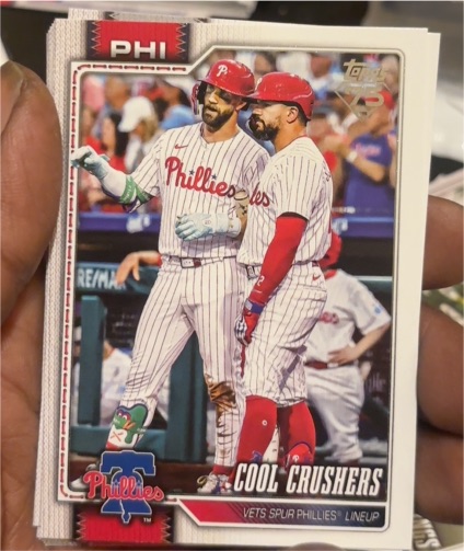 2026 Topps Series 1 #197 Bryce Harper / Kyle Schwarber — front