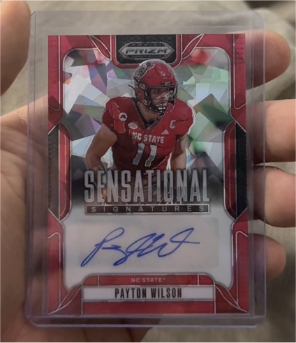 2025 Panini Prizm Draft Picks Sensational Signatures #SS-PW Payton Wilson — front