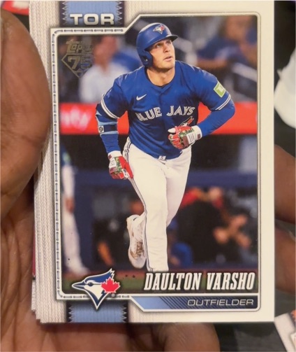 2026 Topps Series 1 #2 Daulton Varsho — front