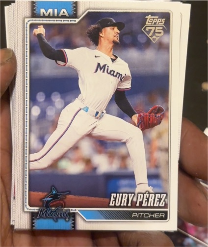 2026 Topps Series 1 #285 Eury Pérez — front
