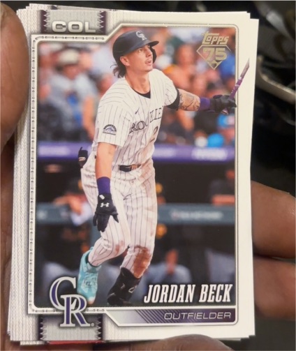 2026 Topps Series 1 #12 Jordan Beck — front
