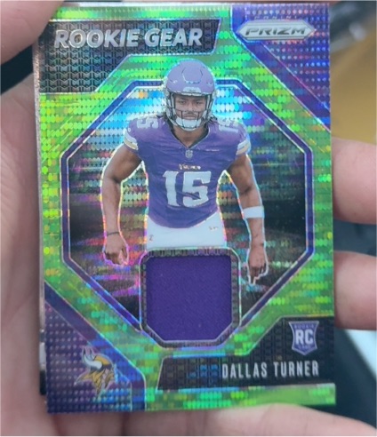 2024 Panini Prizm Rookie Gear #RG-DTR Dallas Turner — front
