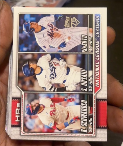 2026 Topps Series 1 #84 National League HR Leaders Juan Soto / S. Ohtani / K. Schwarber — front