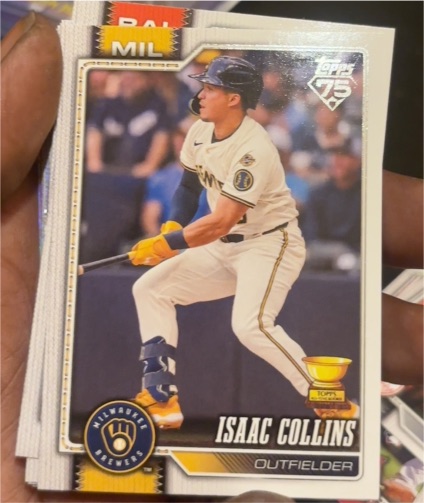 2026 Topps Series 1 #202 Isaac Collins — front