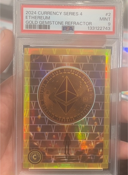 2024 Cardsmiths Currency Series 4 #2 Ethereum Gold Gemstone Refractor — front