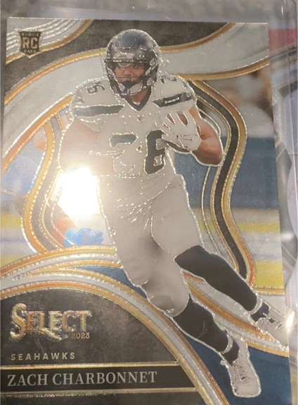 2023 Panini Select Club Level #202 Zach Charbonnet — front