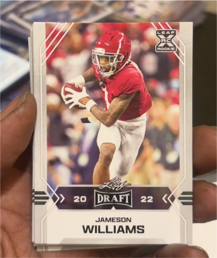 2022 Leaf Draft #08 Jameson Williams — front