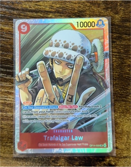 2026 One Piece Card Game OP14-009 Trafalgar Law — front