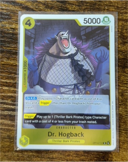 One Piece The Azure Sea's Seven OP14-110 Dr. Hogback — front