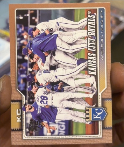 2026 Topps Series 1 #34 Kansas City Royals Team Card — front