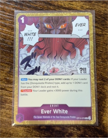 One Piece TCG OP14-076 Ever White — front