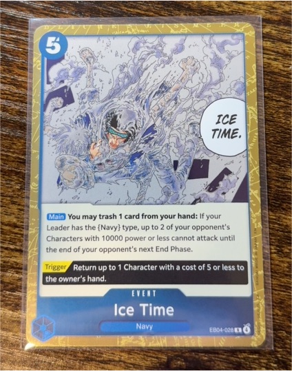 One Piece The Azure Sea's Seven #EB04-028 Ice Time — front