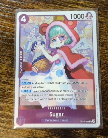 One Piece The Azure Sea's Seven #OP14-063 Sugar — front