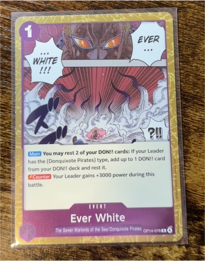 One Piece TCG OP14-076 Ever White — front