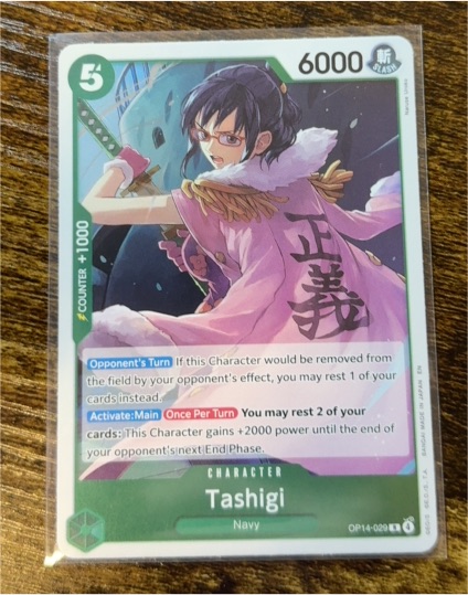 One Piece The Azure Sea's Seven #OP14-029 Tashigi — front