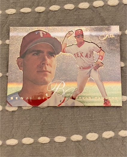 1995 Fleer Flair Benji Gil Texas Rangers — front