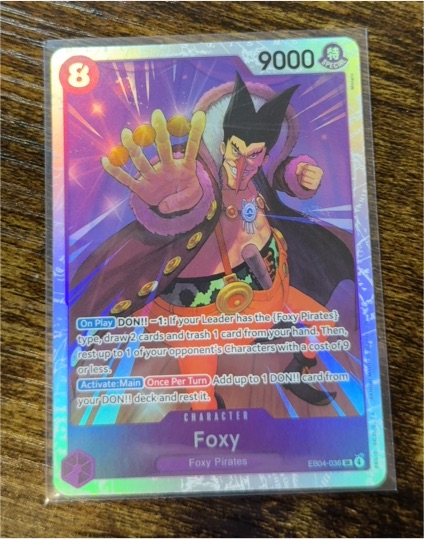 One Piece The Azure Sea's Seven #EB04-036 Foxy — front