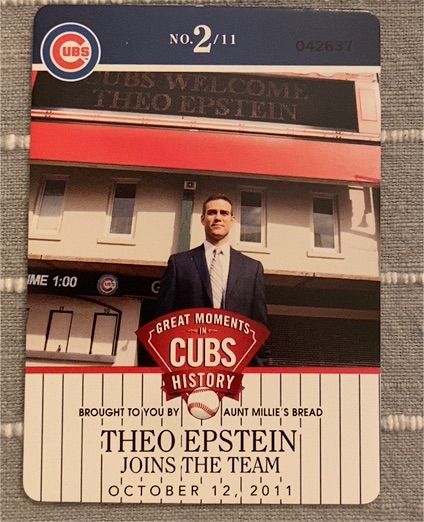 2011 Decision #2 Theo Epstein — front