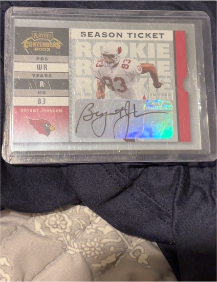 2003 Playoff Contenders #83 Bryant Johnson — front