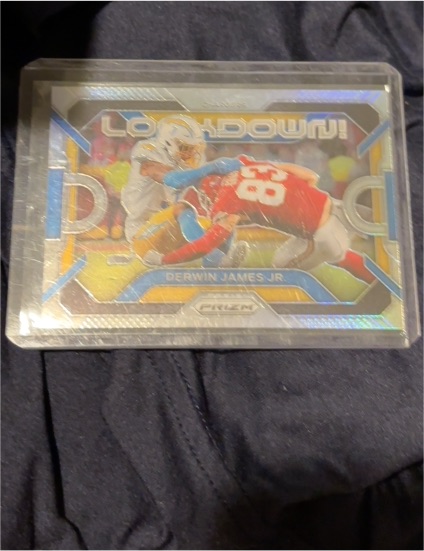 2023 Panini Prizm #LD-10 Derwin James Jr. Lockdown! Silver Prizm — front