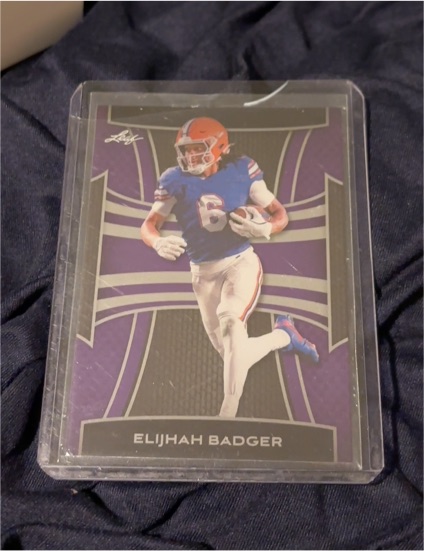 2025 Leaf Metal Football #B-6 Elijhah Badger — front